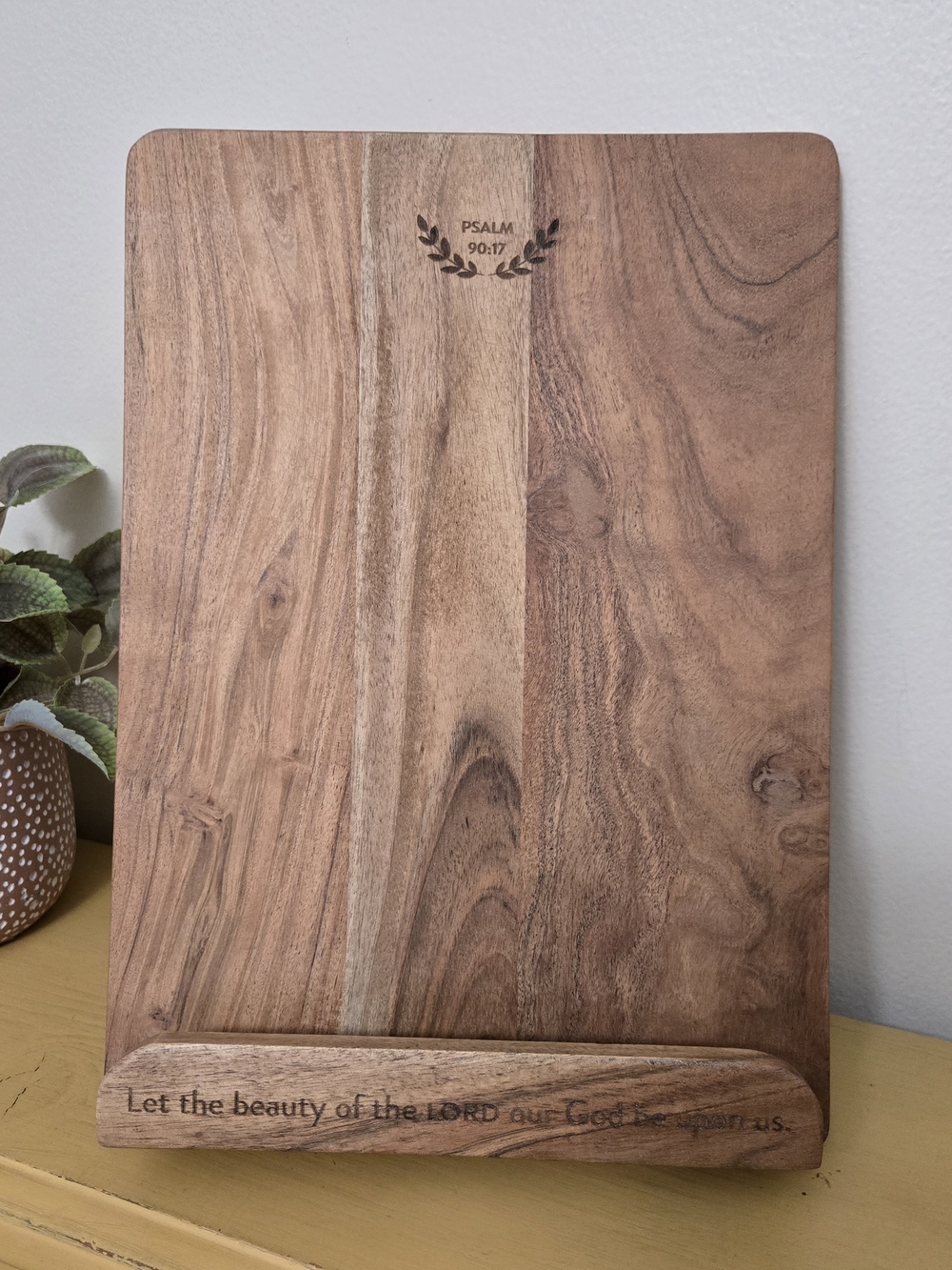 Mary & Martha Psalm 90:17 Cookbook Stand. NIB.